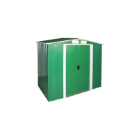 Сарай металевий Eco 202х122х181 см зелений-білий Duramax