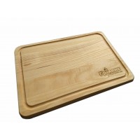 Дошка прямоугольная с канавкой 25*35 ясень