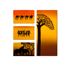 Керамический дизайн-обогреватель UDEN-S "Африка" (квадриптих)