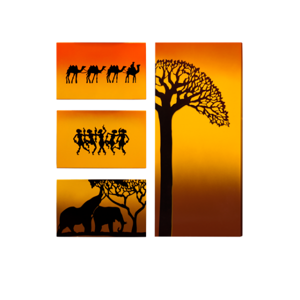 Керамический дизайн-обогреватель UDEN-S "Африка" (квадриптих)