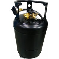 Баллон газовый бытовой GREEGAS на 30 литров Турция вентиль KLF для погрузчика, генератора, плиты, котла