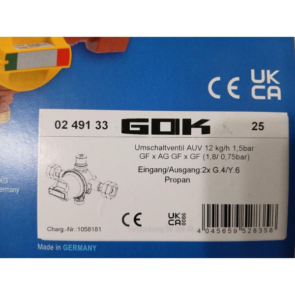 Мощный и надежный клапан GOK тип AUV для баллонных установок - идеальный выбор для эффективной работы