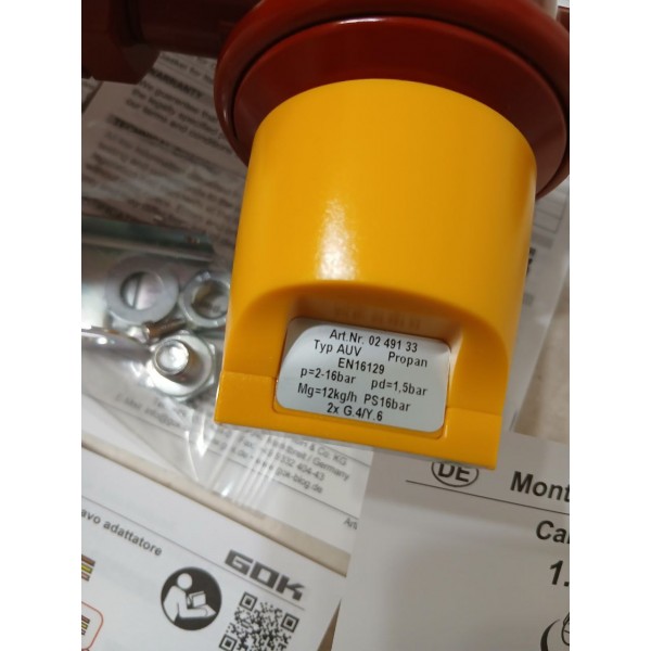 Мощный и надежный клапан GOK тип AUV для баллонных установок - идеальный выбор для эффективной работы