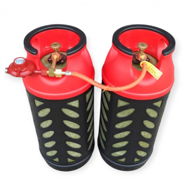 Газовая рампа на 4 баллона с редуктором 4 кг/ч 37 мбар (LPG, пропан-бутан)