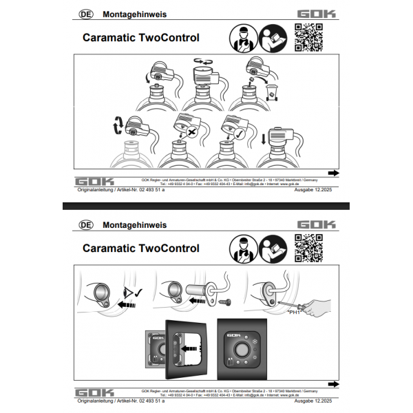 Retrofit-кiт електронного індикатора AUV TwoControl GOK для групових балонних установок 