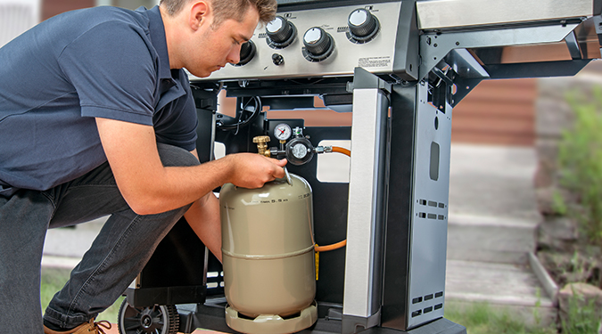 На сколько хватает газового баллона для приготовления на гриле?